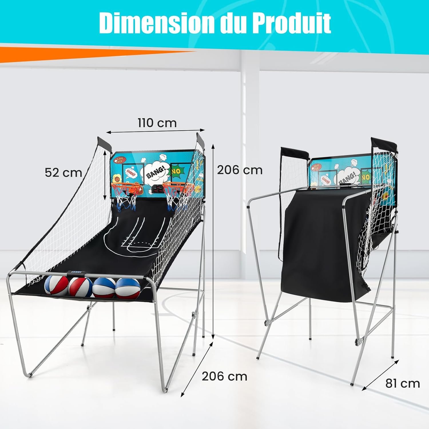 Jeu de Basketball Arcade Pliable